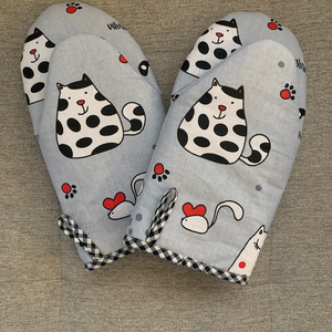 Macskás edényfogó/ sütőkesztyű - otthon & életmód - konyhafelszerelés, tálalás - konyhai textil - edényfogó & edényfedő - Meska.hu