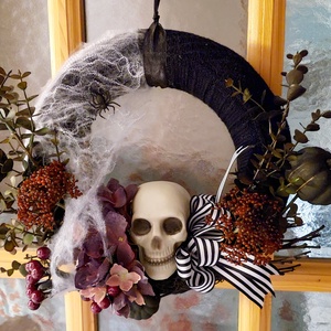 Halloween kopogtató, Otthon & Életmód, Dekoráció, Halloween, Halloweeni dekoráció, Virágkötés, Mindenmás, MESKA