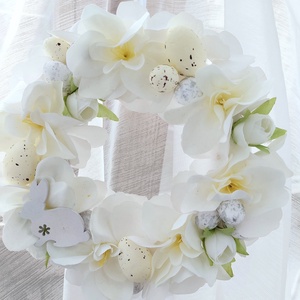 Húsvéti, tavaszváró ajtókopogtató - otthon & életmód - dekoráció - ajtó- és ablak dekoráció - ajtódísz & kopogtató - Meska.hu