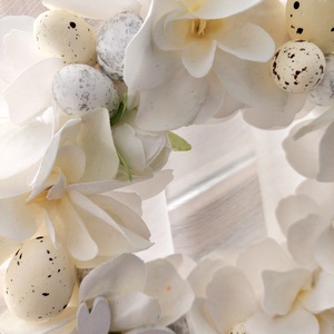 Húsvéti, tavaszváró ajtókopogtató - otthon & életmód - dekoráció - ajtó- és ablak dekoráció - ajtódísz & kopogtató - Meska.hu