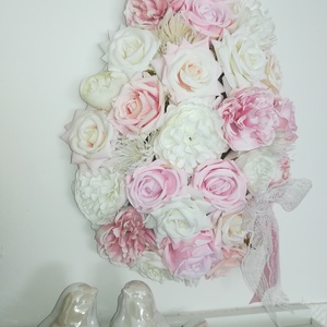 Csupavirág hímestojás ajtókopogtató - otthon & életmód - dekoráció - ajtó- és ablak dekoráció - ajtódísz & kopogtató - Meska.hu