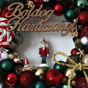 Klasszikus adventi vendégváró ajtódísz szett Diótörővel  - karácsony - adventi díszek - adventi gyertyadíszek és koszorúdíszek - Meska.hu