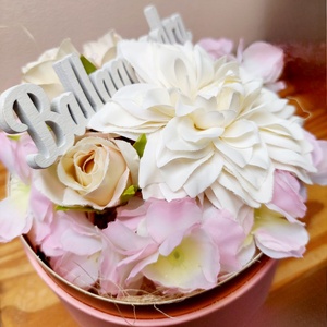 Ajándékötlet, ballagásra, anyák napjára, szüli-, vagy névnapra, szülőköszöntőnek búrás akril virágbox  - otthon & életmód - dekoráció - Meska.hu