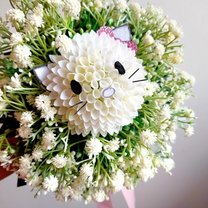 Csajos csokor ovis ballagásra, Helló Kitty virággal :D - otthon & életmód - dekoráció - virágdekoráció - virágdekoráció - Meska.hu