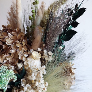 Egyedi, különleges menyasszonyi csokor szárazvirágokból -ajándékkal! - esküvő - menyasszonyi- és dobócsokor - Meska.hu