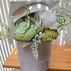 Ballagási ékszer-, pénzátadó fiókos, nagy virágbox , Otthon & Életmód, Dekoráció, Virágdekoráció, Virágbox, Virágkötés, MESKA