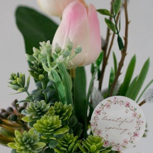 Tavaszi asztaldísz ajándékba akár Valentin-napra, ballagásra, születésnapra,  névnapra... - otthon & életmód - virágdekoráció - virágdíszek - asztali virágdísz - Meska.hu