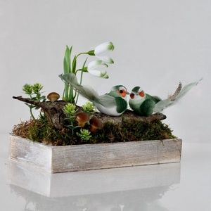 Tavaszi asztaldísz ajándékba akár Valentin-napra, ballagásra, születésnapra,  névnapra..., Otthon & Életmód, Virágdekoráció, Virágdíszek, Virágdísz kaspóban, Virágkötés, MESKA