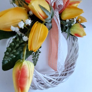 Tulipános ajtókopogtató -ajándékba is  - otthon & életmód - dekoráció - ajtó- és ablak dekoráció - ajtódísz & kopogtató - Meska.hu