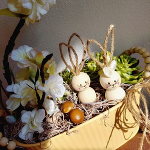 Tavaszi asztaldísz, akár ajándékba  - otthon & életmód - virágdekoráció - virágdíszek - virágdísz kaspóban - Meska.hu