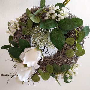 Koszorú temetőbe, sírdísz, temetői dísz, urnadísz, kegyeleti dísz - Meska.hu