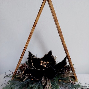 Karácsonyi, adventi ablak vagy asztaldísz  - karácsony - adventi díszek - adventi asztaldísz - Meska.hu