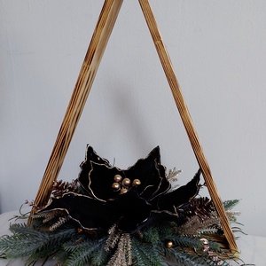 Karácsonyi, adventi ablak vagy asztaldísz  - karácsony - adventi díszek - adventi asztaldísz - Meska.hu