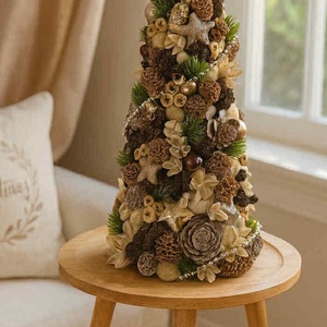 Mini karácsonyfa, karácsonyi kúp, asztali karácsonyfa , Karácsony, Adventi díszek, Adventi asztaldísz, Virágkötés, MESKA