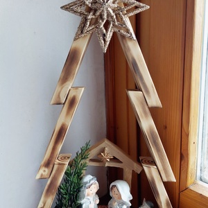 Karácsonyi, adventi ablak vagy asztaldísz, jászol, Betlehem  - karácsony - adventi díszek - adventi asztaldísz - Meska.hu