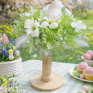 Tavaszi rusztikus vendégváró asztaldísz  - otthon & életmód - dekoráció - húsvéti asztaldíszek - Meska.hu