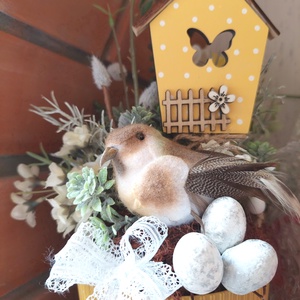 Tavaszi asztaldísz, akár ajándékba  - otthon & életmód - dekoráció - asztal és polc dekoráció - asztaldísz - Meska.hu