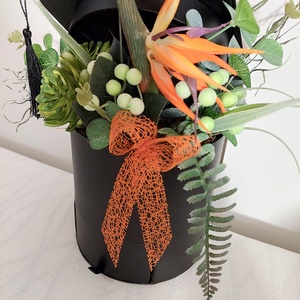 Ballagási ékszer-, pénzátadó fiókos, nagy virágbox fiúknak is - otthon & életmód - virágdekoráció - virágok - virágbox - Meska.hu