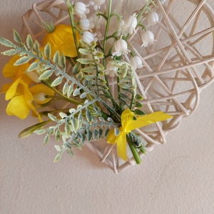 Húsvéti, tavaszváró ajtókopogtató, minimál, Ünnepi díszek, dekorációk, Húsvéti díszek és dekorációk, Húsvéti ajtódísz, kopogtató, , MESKA