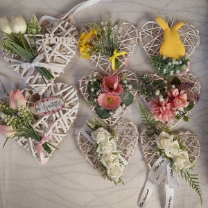 Húsvéti, tavaszváró ajtókopogtató, minimál - ünnepi díszek, dekorációk - húsvéti díszek és dekorációk - húsvéti ajtódísz, kopogtató - Meska.hu