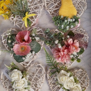 Húsvéti, tavaszváró ajtókopogtató, minimál - ünnepi díszek, dekorációk - húsvéti díszek és dekorációk - húsvéti ajtódísz, kopogtató - Meska.hu