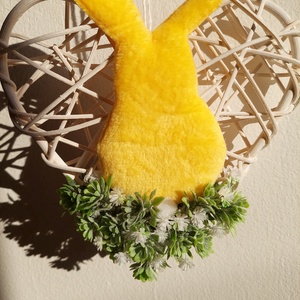 Húsvéti, tavaszváró ajtókopogtató, minimál - ünnepi díszek, dekorációk - húsvéti díszek és dekorációk - húsvéti ajtódísz, kopogtató - Meska.hu