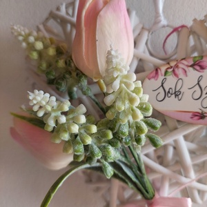 Húsvéti, tavaszváró ajtókopogtató, minimál - ünnepi díszek, dekorációk - húsvéti díszek és dekorációk - húsvéti ajtódísz, kopogtató - Meska.hu