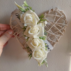 Koszorú temetőbe, sírdísz, temetői dísz, kegyeleti dísz - otthon & életmód - vallás - temetkezési tárgy - sírkoszorú, kegyeleti koszorú - Meska.hu