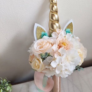 Csajos csokor ovis ballagásra, unikornis  - otthon & életmód - virágdekoráció - virágok - virágcsokor - Meska.hu