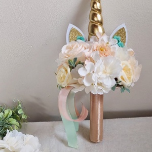 Csajos csokor ovis ballagásra, unikornis  - otthon & életmód - virágdekoráció - virágok - virágcsokor - Meska.hu