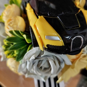Fiús csokor ovis ballagásra, vagány autobot (autó+robot)  - otthon & életmód - virágdekoráció - virágok - virágcsokor - Meska.hu