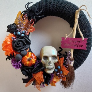 Közeledik... ne szalaszd el! Halloween kopogtató  - otthon & életmód - dekoráció - halloween - halloweeni ajtódíszek és ablakdíszek - Meska.hu