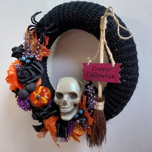 Közeledik... ne szalaszd el! Halloween kopogtató  - otthon & életmód - dekoráció - halloween - halloweeni ajtódíszek és ablakdíszek - Meska.hu