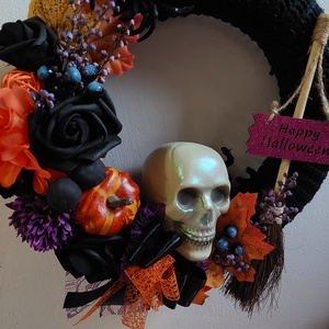 Közeledik... ne szalaszd el! Halloween kopogtató  - otthon & életmód - dekoráció - halloween - halloweeni ajtódíszek és ablakdíszek - Meska.hu