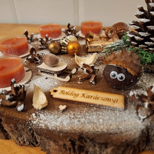 Adventi koszorú,  természetes adventi koszorú  - Meska.hu