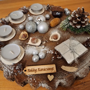 Adventi koszorú, természetes adventi koszorú - Meska.hu