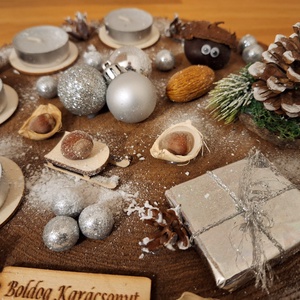 Adventi koszorú, természetes adventi koszorú - karácsony - adventi díszek - adventi koszorú - Meska.hu