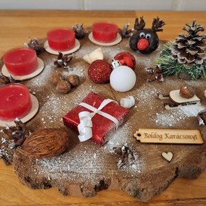 Adventi koszorú, természetes adventi koszorú  - Meska.hu