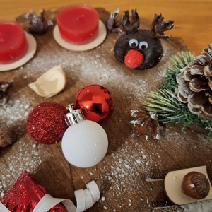 Adventi koszorú, természetes adventi koszorú  - karácsony - adventi díszek - adventi koszorú - Meska.hu