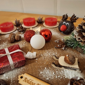 Adventi koszorú, természetes adventi koszorú  - karácsony - adventi díszek - adventi koszorú - Meska.hu