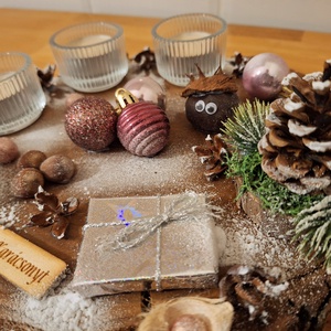 Adventi koszorú, cserélhető mécsesekkel,  vanília illatú mécsesekkel  - karácsony - adventi díszek - adventi koszorú - Meska.hu