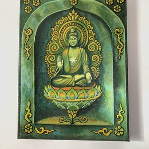 Zöld Buddha  - Meska.hu