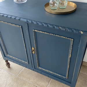 Kék arany elegáns komód - otthon & életmód - bútor - komód - Meska.hu