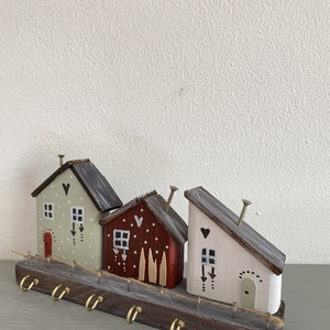  Mézeskalács házikós fali kulcstartó - otthon & életmód - dekoráció - fali és függő dekoráció - fali kulcstartó - Meska.hu