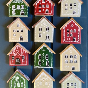 Mézeskalács házikó - karácsony - adventi díszek - adventi ablakdekoráció - Meska.hu