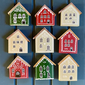 Mézeskalács házikó - karácsony - adventi díszek - adventi ablakdekoráció - Meska.hu
