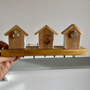 Napsugaras népi házikós kulcstartó - otthon & életmód - dekoráció - fali és függő dekoráció - fali kulcstartó - Meska.hu