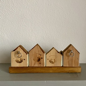 Pasztell  színű fogas, kulcstartó - otthon & életmód - bútor - fogas - Meska.hu