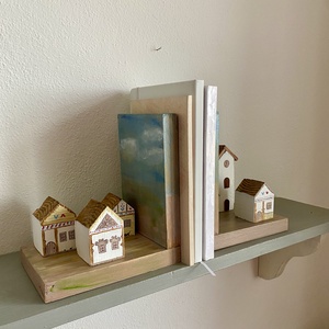 Bárányfelhős könyvtámasz - otthon & életmód - dekoráció - asztal és polc dekoráció - könyvtámasz - Meska.hu