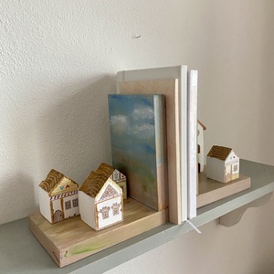 Bárányfelhős könyvtámasz - otthon & életmód - dekoráció - asztal és polc dekoráció - könyvtámasz - Meska.hu